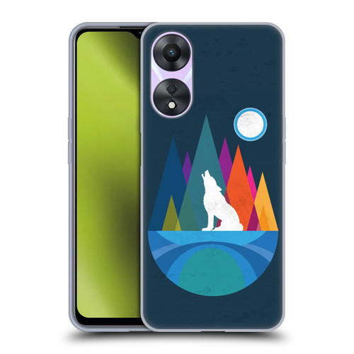 Dave Loblaw Contemporary Art Wolf Mountain With Texture Soft Gel Case for OPPO A78 5G