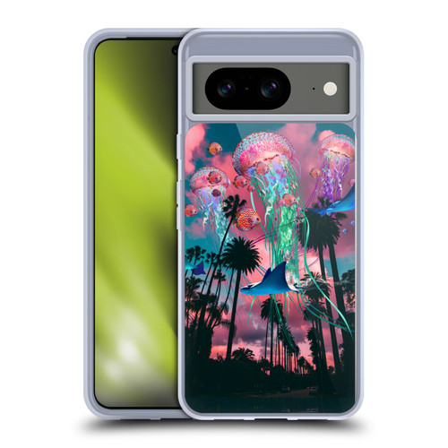 Dave Loblaw Jellyfish California Dreamin Jellyfish Soft Gel Case for Google Pixel 8