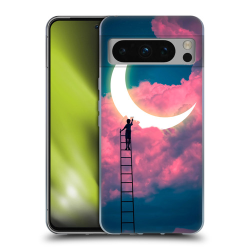 Dave Loblaw Sci-Fi And Surreal Boy Painting Moon Clouds Soft Gel Case for Google Pixel 8 Pro