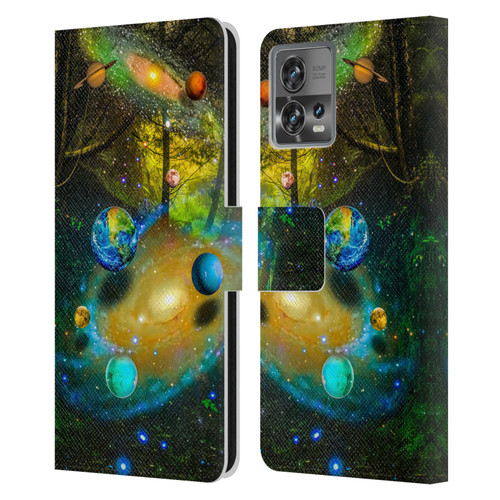 Dave Loblaw Sci-Fi And Surreal Universal Forest Leather Book Wallet Case Cover For Motorola Moto Edge 30 Fusion