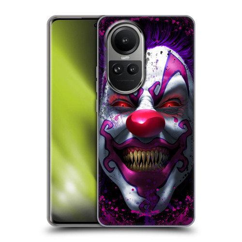 Tom Wood Horror Keep Smiling Clown Soft Gel Case for OPPO Reno10 5G / Reno10 Pro 5G