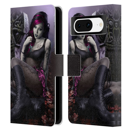 Tom Wood Fantasy Goth Girl Vampire Leather Book Wallet Case Cover For Google Pixel 8