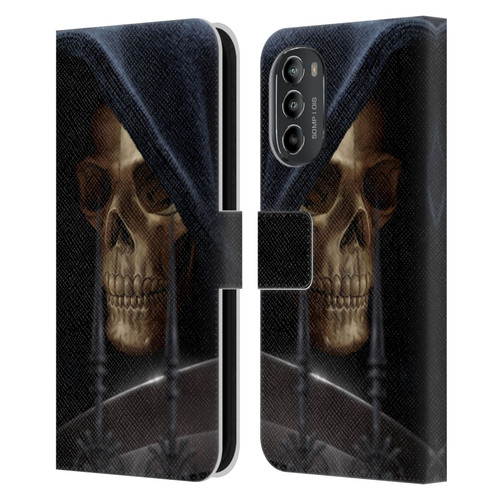 Tom Wood Horror Reaper Leather Book Wallet Case Cover For Motorola Moto G82 5G