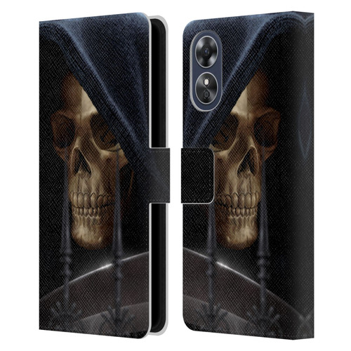 Tom Wood Horror Reaper Leather Book Wallet Case Cover For OPPO A17
