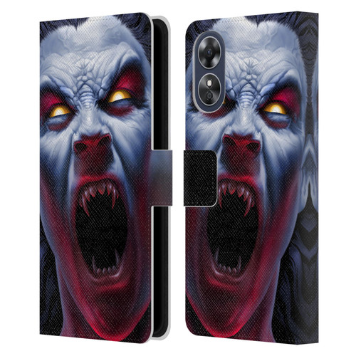Tom Wood Horror Vampire Awakening Leather Book Wallet Case Cover For OPPO A17