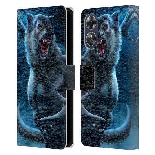 Tom Wood Horror Werewolf Leather Book Wallet Case Cover For OPPO A17