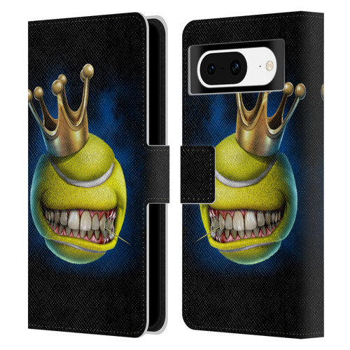 Tom Wood Monsters King Of Tennis Leather Book Wallet Case Cover For Google Pixel 8