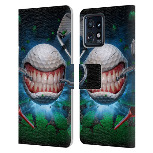 Tom Wood Monsters Golf Ball Leather Book Wallet Case Cover For Motorola Moto Edge 40 Pro