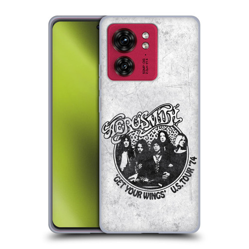 Aerosmith Black And White Get Your Wings US Tour Soft Gel Case for Motorola Moto Edge 40