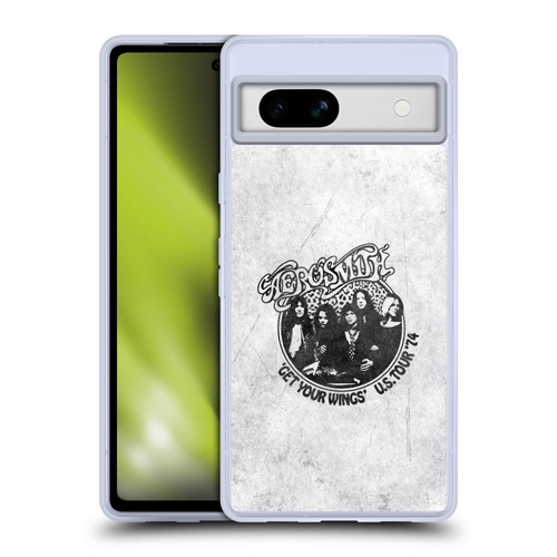 Aerosmith Black And White Get Your Wings US Tour Soft Gel Case for Google Pixel 7a
