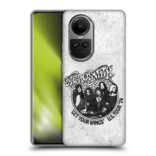 Aerosmith Black And White Get Your Wings US Tour Soft Gel Case for OPPO Reno10 5G / Reno10 Pro 5G