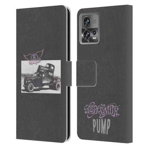 Aerosmith Black And White The Pump Leather Book Wallet Case Cover For Motorola Moto Edge 30 Fusion
