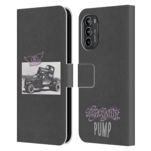 Aerosmith Black And White The Pump Leather Book Wallet Case Cover For Motorola Moto G82 5G