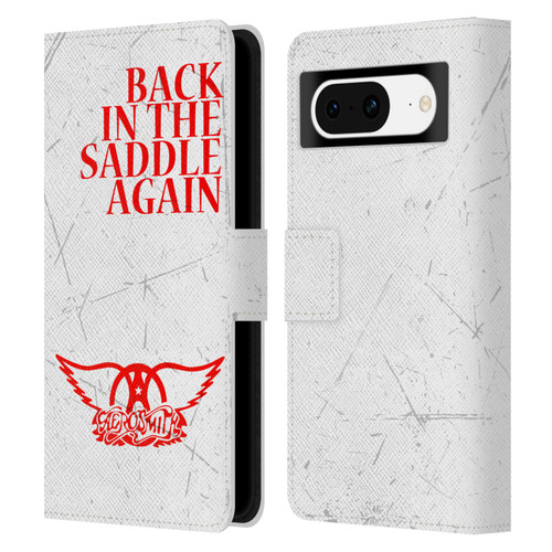 Aerosmith Classics Back In The Saddle Again Leather Book Wallet Case Cover For Google Pixel 8