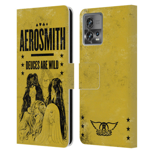 Aerosmith Classics Deuces Are Wild Leather Book Wallet Case Cover For Motorola Moto Edge 30 Fusion