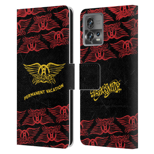 Aerosmith Classics Permanent Vacation Leather Book Wallet Case Cover For Motorola Moto Edge 30 Fusion