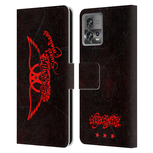 Aerosmith Classics Red Winged Sweet Emotions Leather Book Wallet Case Cover For Motorola Moto Edge 30 Fusion