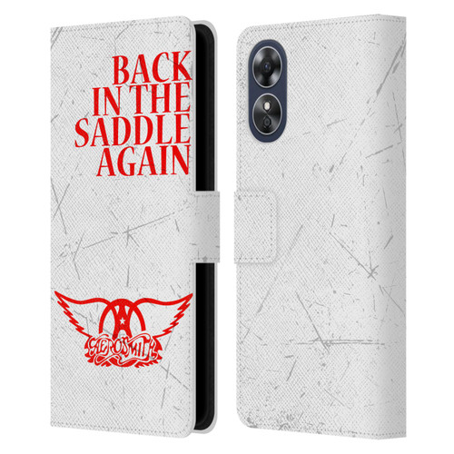Aerosmith Classics Back In The Saddle Again Leather Book Wallet Case Cover For OPPO A17