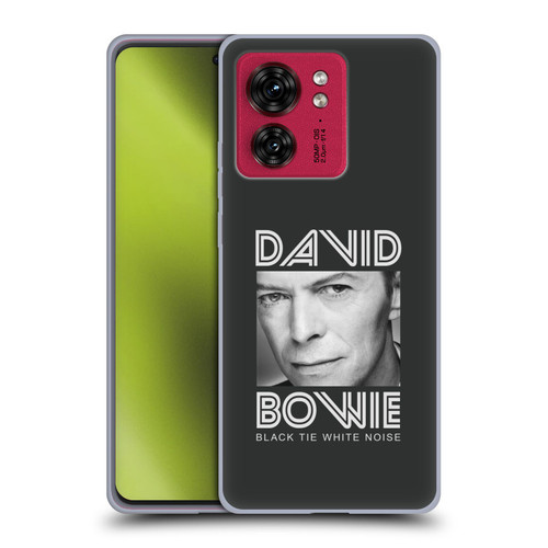 David Bowie Album Art Black Tie Soft Gel Case for Motorola Moto Edge 40