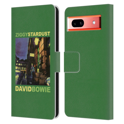 David Bowie Album Art Ziggy Stardust Leather Book Wallet Case Cover For Google Pixel 7a