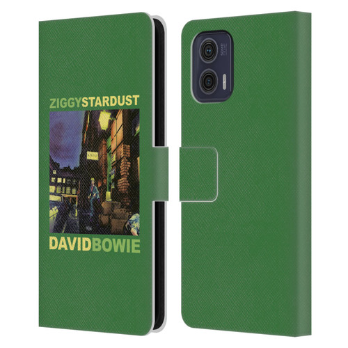 David Bowie Album Art Ziggy Stardust Leather Book Wallet Case Cover For Motorola Moto G73 5G