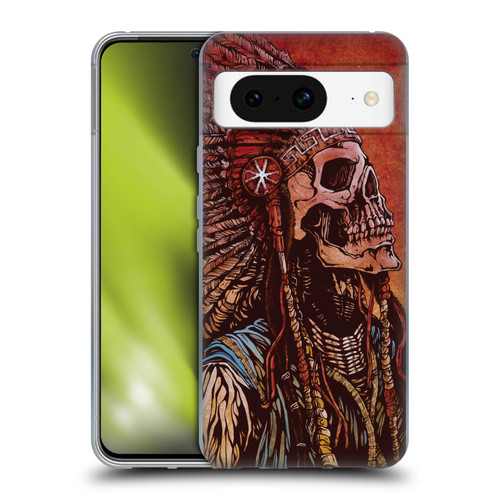 David Lozeau Colourful Grunge Native American Soft Gel Case for Google Pixel 8