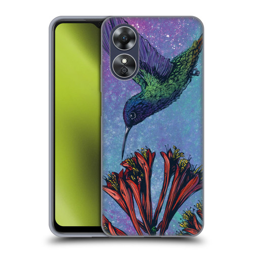 David Lozeau Colourful Grunge The Hummingbird Soft Gel Case for OPPO A17