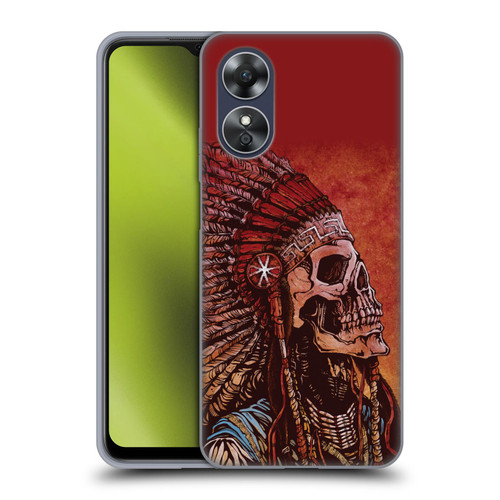 David Lozeau Colourful Grunge Native American Soft Gel Case for OPPO A17