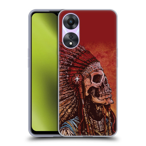 David Lozeau Colourful Grunge Native American Soft Gel Case for OPPO A78 5G