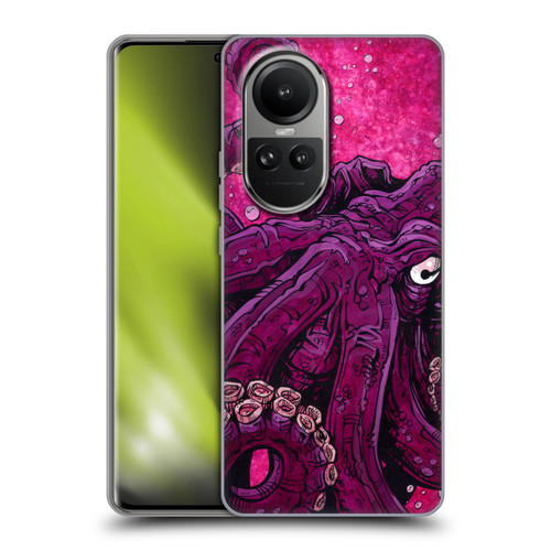 David Lozeau Colourful Grunge Octopus Squid Soft Gel Case for OPPO Reno10 5G / Reno10 Pro 5G