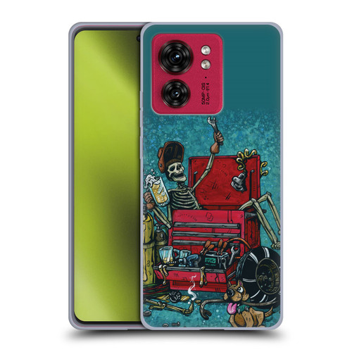 David Lozeau Colourful Art Garage Soft Gel Case for Motorola Moto Edge 40