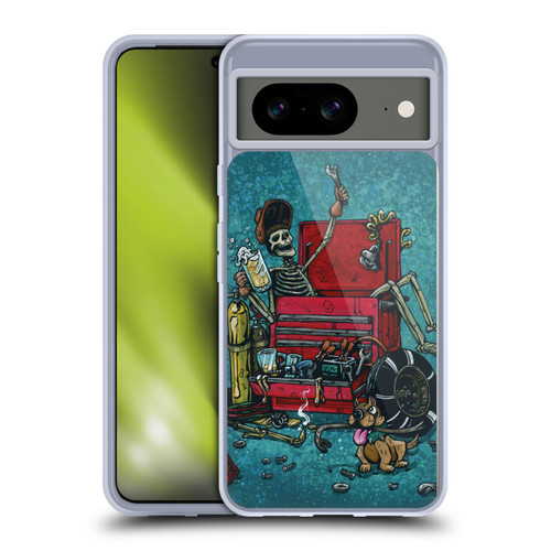 David Lozeau Colourful Art Garage Soft Gel Case for Google Pixel 8
