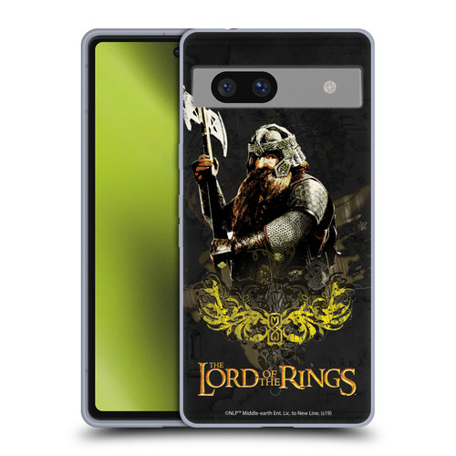 The Lord Of The Rings The Fellowship Of The Ring Character Art Gimli Soft Gel Case for Google Pixel 7a