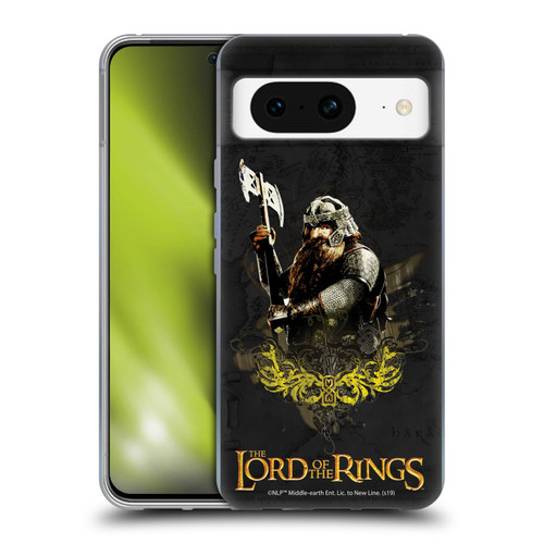 The Lord Of The Rings The Fellowship Of The Ring Character Art Gimli Soft Gel Case for Google Pixel 8