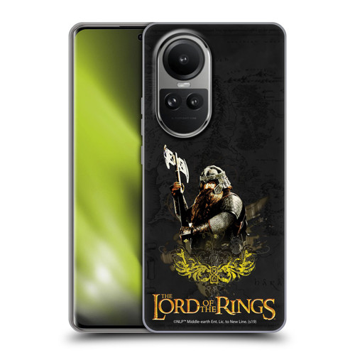 The Lord Of The Rings The Fellowship Of The Ring Character Art Gimli Soft Gel Case for OPPO Reno10 5G / Reno10 Pro 5G