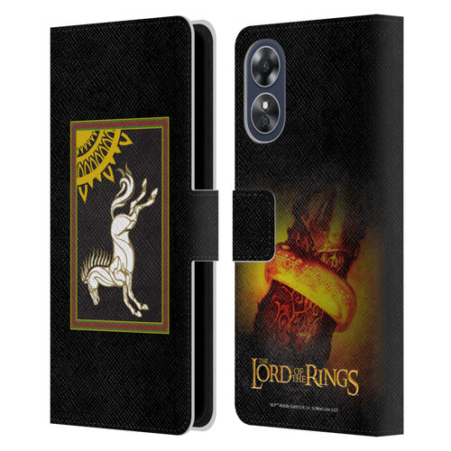 The Lord Of The Rings The Fellowship Of The Ring Graphics Flag Of Rohan Leather Book Wallet Case Cover For OPPO A17
