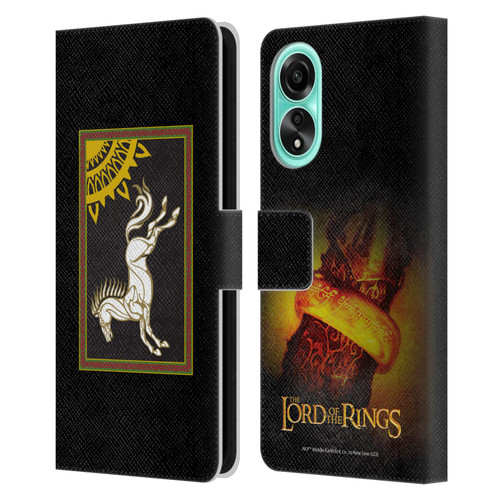 The Lord Of The Rings The Fellowship Of The Ring Graphics Flag Of Rohan Leather Book Wallet Case Cover For OPPO A78 4G