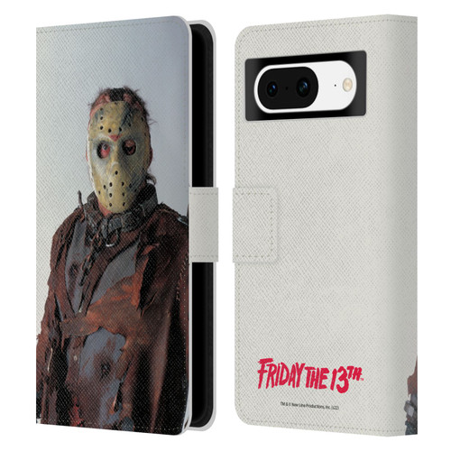 Friday the 13th: Jason X Graphics Jason Leather Book Wallet Case Cover For Google Pixel 8