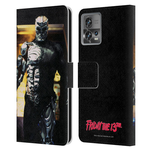 Friday the 13th: Jason X Graphics Jason Cyborg Leather Book Wallet Case Cover For Motorola Moto Edge 30 Fusion