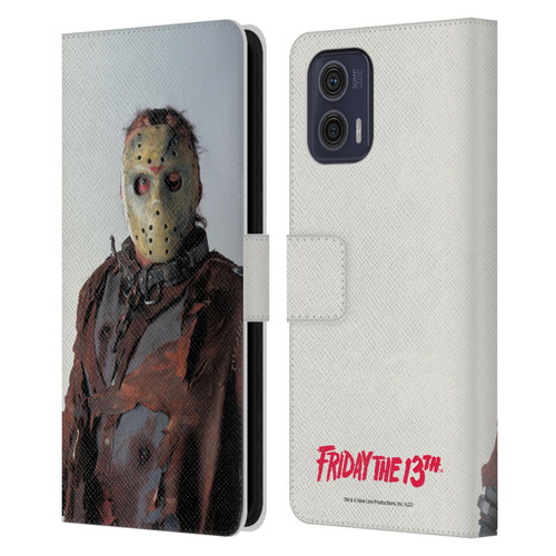 Friday the 13th: Jason X Graphics Jason Leather Book Wallet Case Cover For Motorola Moto G73 5G