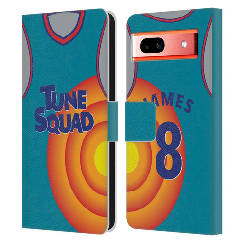 Space Jam: A New Legacy Graphics Jersey Leather Book Wallet Case Cover For Google Pixel 7a