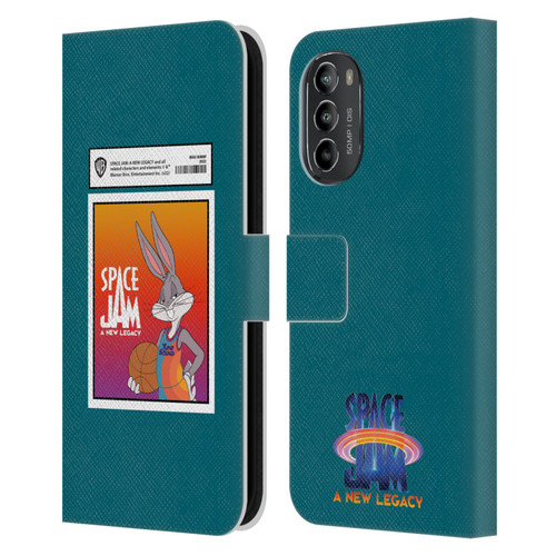 Space Jam: A New Legacy Graphics Bugs Bunny Card Leather Book Wallet Case Cover For Motorola Moto G82 5G