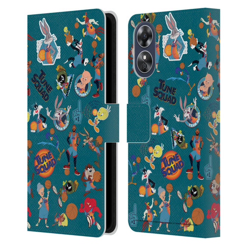 Space Jam: A New Legacy Graphics Squad Leather Book Wallet Case Cover For OPPO A17