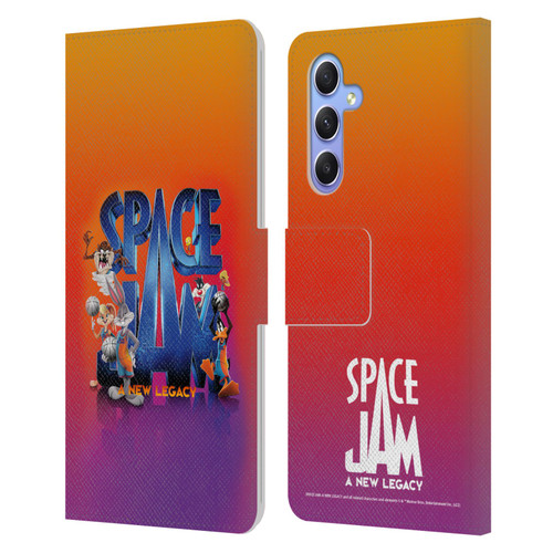 Space Jam: A New Legacy Graphics Poster Leather Book Wallet Case Cover For Samsung Galaxy A34 5G