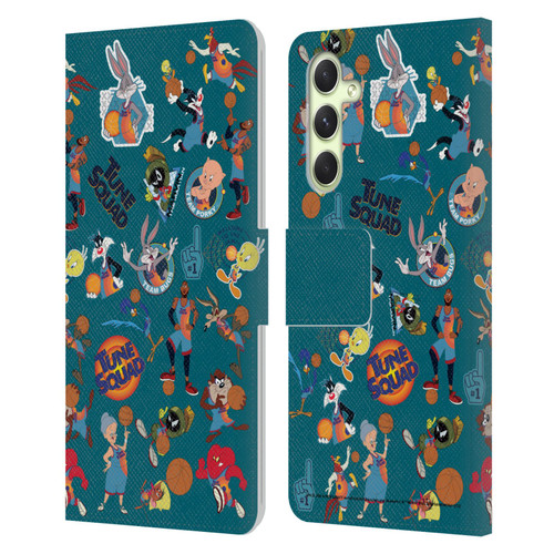 Space Jam: A New Legacy Graphics Squad Leather Book Wallet Case Cover For Samsung Galaxy A54 5G