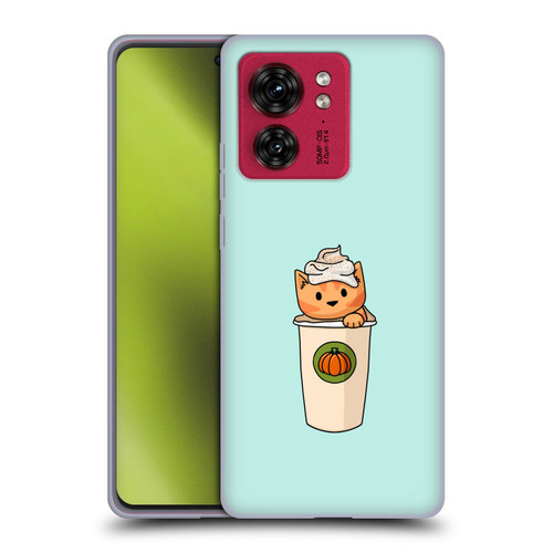 Beth Wilson Doodlecats Pumpkin Spice Latte Soft Gel Case for Motorola Moto Edge 40