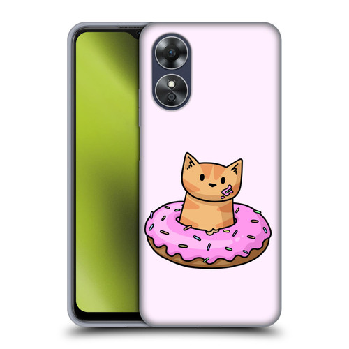 Beth Wilson Doodlecats Donut Soft Gel Case for OPPO A17