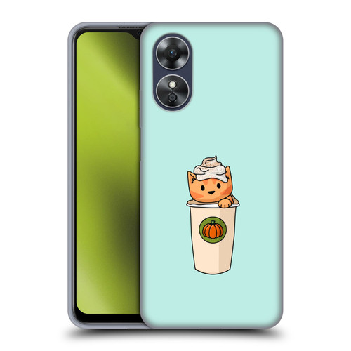 Beth Wilson Doodlecats Pumpkin Spice Latte Soft Gel Case for OPPO A17