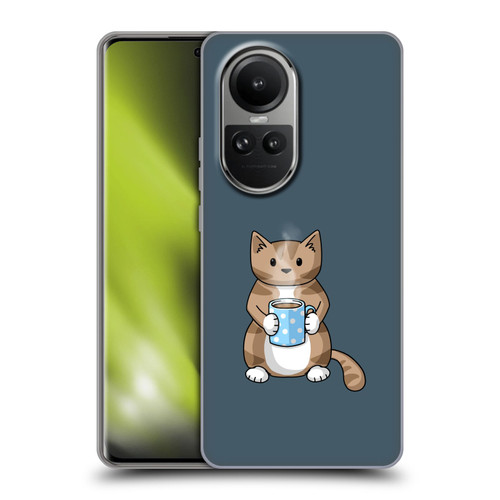 Beth Wilson Doodlecats Coffee Drinking Soft Gel Case for OPPO Reno10 5G / Reno10 Pro 5G