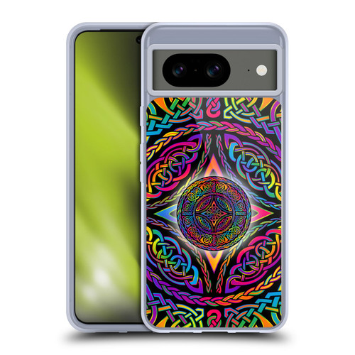 Beth Wilson Rainbow Celtic Knots Shield Soft Gel Case for Google Pixel 8